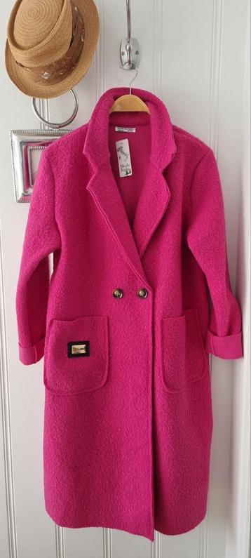 Nieuw met kaartje ! L XL fuchsia roze tussenjas one size jas beschikbaar voor biedingen