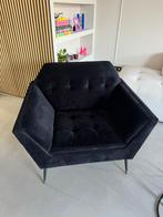 Zwarte stoel/fauteuil chique, Huis en Inrichting, Ophalen, Gebruikt, Eenpersoons, Minder dan 75 cm