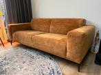 Zitbank velours bank oker goud MOET WEG, Huis en Inrichting, Ophalen, Gebruikt, Metaal