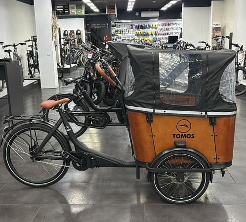 Driewieler bakfiets Tomos bij budgetbike leiden, Fietsen en Brommers, Elektrische fietsen, Nieuw, Overige merken, 50 km per accu of meer