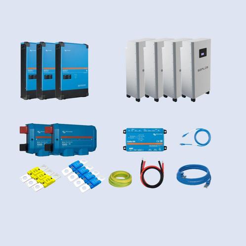 Victron ESS 24kVa 3 fase met 60kWh thuisaccu, Doe-het-zelf en Verbouw, Zonnepanelen en Toebehoren, Nieuw, Compleet systeem, 200 wattpiek of meer