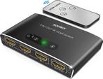 Sounix HDMI Switch - 3 in 1 uit Met afstandsbediening, Ophalen, Zo goed als nieuw, Minder dan 2 meter, HDMI-kabel