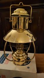 Trawlerlamp JR - Messing Scheepslamp, Zo goed als nieuw, Minder dan 100 cm, Metaal, Maritiem