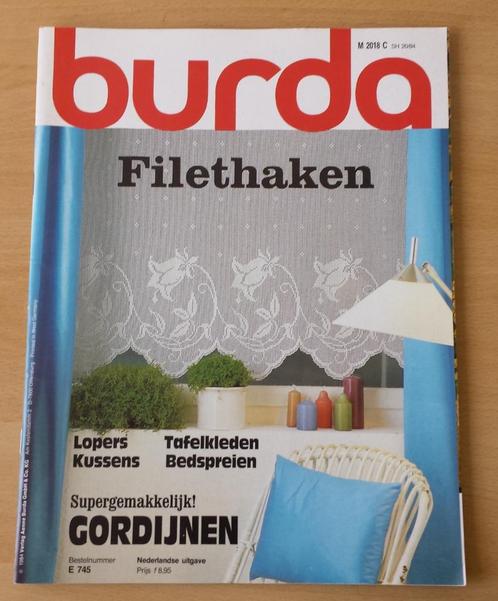 haken – Burda Filethaken – 1984, Hobby en Vrije tijd, Breien en Haken, Gebruikt, Haken, Patroon of Boek, Ophalen of Verzenden