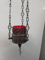 11310 ) antieke  Godslamp  met hanger en binnenpot, Antiek en Kunst, Ophalen of Verzenden