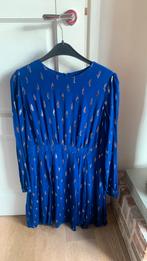 Fraai maat 40 Hallhuber jurk kobalt/zilver gevoerd, Maat 38/40 (M), Blauw, Ophalen of Verzenden, Zo goed als nieuw