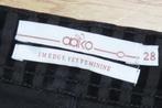 AAIKO Bijzondere Zwarte Gestreepte Fluwelen Pantalon 28 S 36, Aaiko, Zwart, Ophalen of Verzenden, Zo goed als nieuw