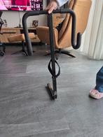 Ophangsysteem rollator voor op de scootmobiel, Ophalen