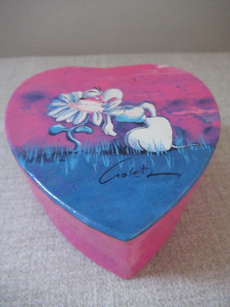 oud HARTVORMIG DIDDL opberg DOOSJE, valentijn, Ophalen of Verzenden, Diddl, Zo goed als nieuw, Overige typen