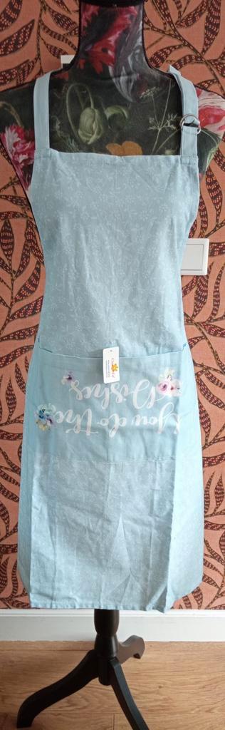 Keukenschort en panlap en ovenwant van Clayre & Eef, Huis en Inrichting, Keuken | Textiel, Nieuw, Schort, Blauw, Ophalen of Verzenden