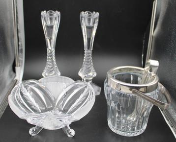 brocante kristallen voorwerpen beschikbaar voor biedingen