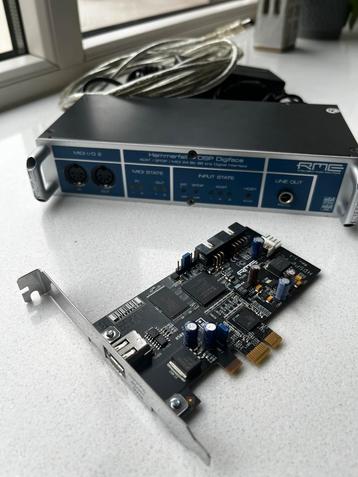 RME HDSPe pci-e met Digiface 3x adat io beschikbaar voor biedingen