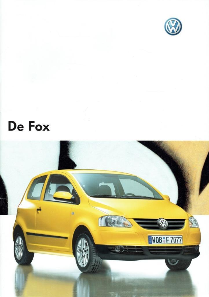 Folder Volkswagen Fox (2007), Boeken, Auto's | Folders en Tijdschriften, Gelezen, Volkswagen, Verzenden