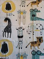 Kinderdekbedovertrek 140x110cm met dierentuin print, Jongetje of Meisje, Wit, Dekbedovertrek, Ophalen of Verzenden