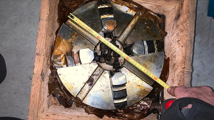 Onafhankelijke 4-klauwplaat nieuw, conus 6 bajonet 315 mm, Doe-het-zelf en Verbouw, Draaibanken, Nieuw, Metaaldraaibank, Minder dan 500 mm