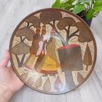 Vintage Indiase messing wandbord /schaal, Antiek en Kunst, Antiek | Koper en Brons, Verzenden