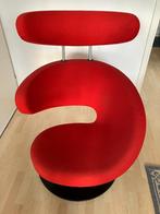 Stokke / Varier Peel met helderrode bekleding, Huis en Inrichting, Fauteuils, Ophalen, Hout, Gebruikt, 75 tot 100 cm
