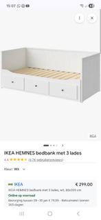 Bedbank, Ophalen, Gebruikt, Wit, Tweepersoons