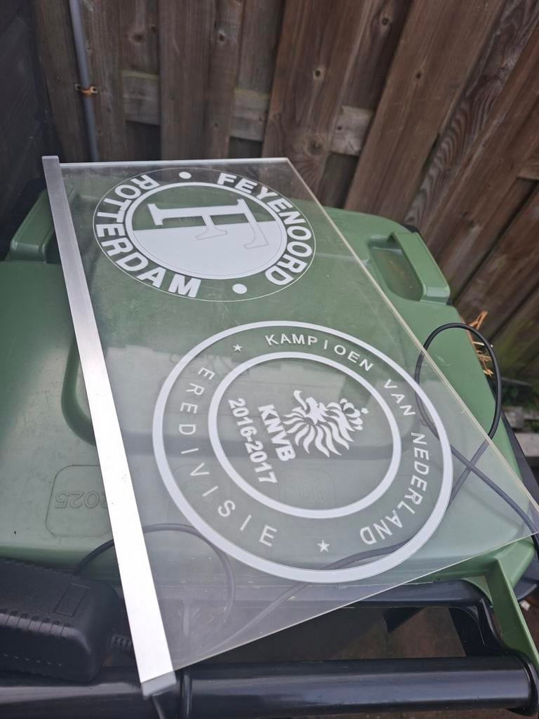 Feyenoord Rotterdam LED Lamp, Ophalen of Verzenden, Zo goed als nieuw