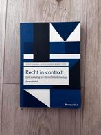 Sanne Taekema - Recht in context, Ophalen, Sanne Taekema; Jeanne Gaakeer; Marc Loth, Sociale wetenschap, Zo goed als nieuw