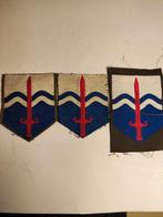 Drie verschillende NTC mouwemblemen qua grootte en handvest., Ophalen of Verzenden