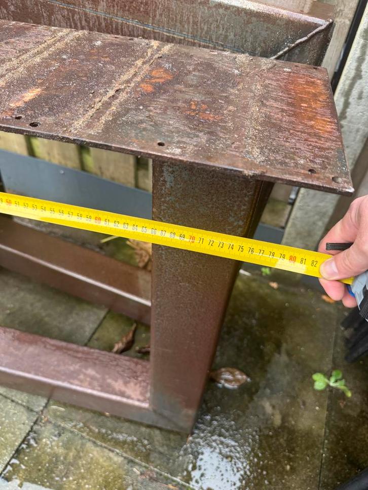 Stalen Tafelpoot - Industrieel, Doe-het-zelf en Verbouw, Metalen, Gebruikt, IJzer, Ophalen