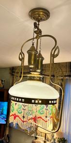 antieke koperen hanglamp, Ophalen