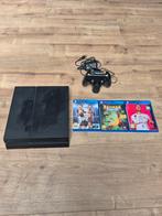 PlayStation 4 (500GB) - 3 spellen en oplaad dock, Ophalen of Verzenden, Met 1 controller, Original, 500 GB