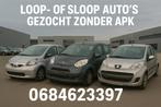 Gezocht loop of sloop auto’s zonder apk direct vrijwaring, Auto diversen, Ophalen, Nieuw