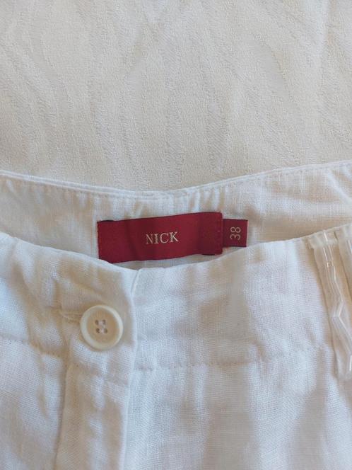 Nick, linnen broek met voering en hele wijde broekspijpen., Kleding | Dames, Broeken en Pantalons, Zo goed als nieuw, Maat 38/40 (M)