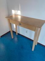 Houten sidetable met lade ideaal voor in keuken, Ophalen, Gebruikt, 100 tot 150 cm, Grenenhout