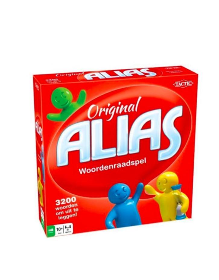 Alias ,woorden raadspel, nieuwstaat, en vele andere spellen, Hobby en Vrije tijd, Gezelschapsspellen | Bordspellen, Zo goed als nieuw