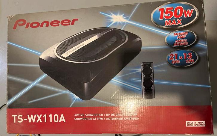 Pioneer TS-WX110A Actieve Subwoofer Auto, Auto diversen, Autospeakers, Gebruikt, Ophalen of Verzenden
