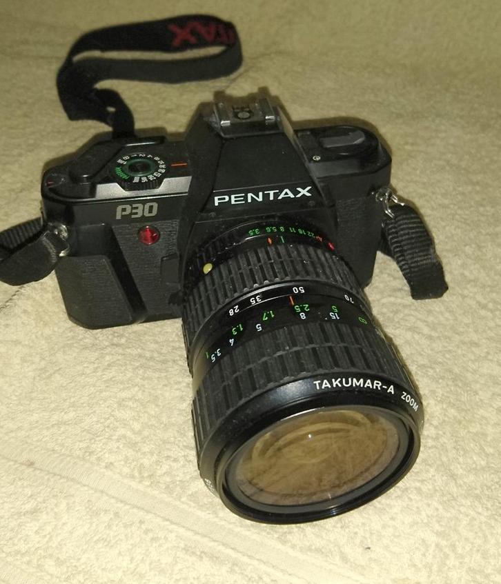Pentax P30 met zoom, Audio, Tv en Foto, Fotocamera's Analoog, Gebruikt, Spiegelreflex, Pentax, Ophalen of Verzenden