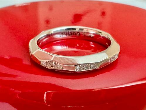 Pomellato Milano 18 karaat witgouden ring met diamant NIEUW!, Sieraden, Tassen en Uiterlijk, Ringen, Nieuw, Dame of Heer, Kleiner dan 17