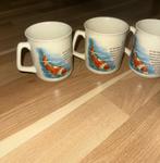 Koi Karper Kopjes - Set van 6, Gebruikt, Keramiek, Ophalen of Verzenden, Overige stijlen