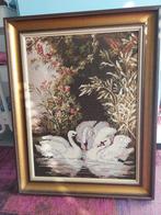 Prachtig ingelijst geborduurd schilderij 56 x 72 cm, Ophalen
