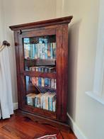 Hoek boekenkast te koop, Ophalen, Met deur(en), 100 tot 150 cm, Teakhout