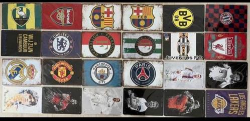 Metalen wandbord voetbalclubs 20x30 cm (3 voor 21€), Verzamelen, Merken en Reclamevoorwerpen, Zo goed als nieuw, Reclamebord, Ophalen of Verzenden