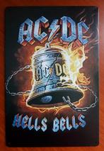 AC DC Hells Bells 20x30 cm Reclamebord, Ophalen of Verzenden, Nieuw, Poster, Artwork of Schilderij