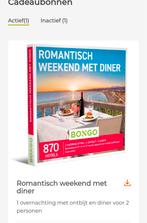 Bongo bon, Tickets en Kaartjes, Kortingen en Cadeaubonnen, Twee personen, Overige soorten