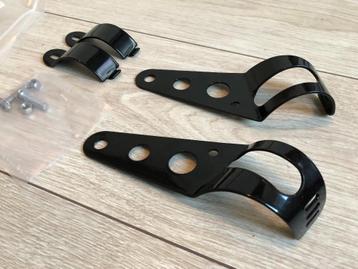 koplampbeugels / lamporen 34-43mm zwart beschikbaar voor biedingen