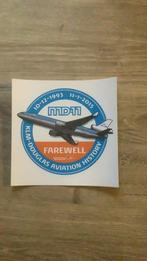 KLM Sticker “ KLM MD-11 FAREWELL, Verzamelen, Ophalen, Nieuw, Kaart, Foto of Prent