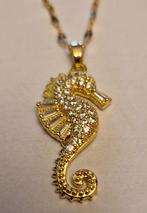 Zeepaardje , paard in hoefijzer , schorpioen, Nieuw, Ophalen of Verzenden, Goud, Met strass