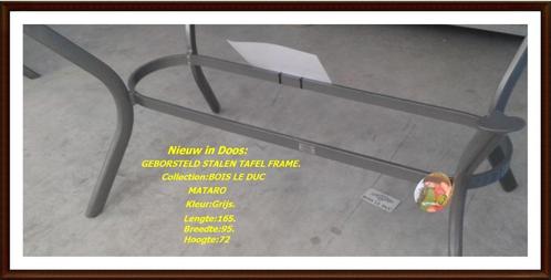 *** NIEUW INDUSTRIEEL TAFELONDERSTEL***, Tuin en Terras, Tuintafels, Nieuw, Rechthoekig, Aluminium, Ophalen of Verzenden