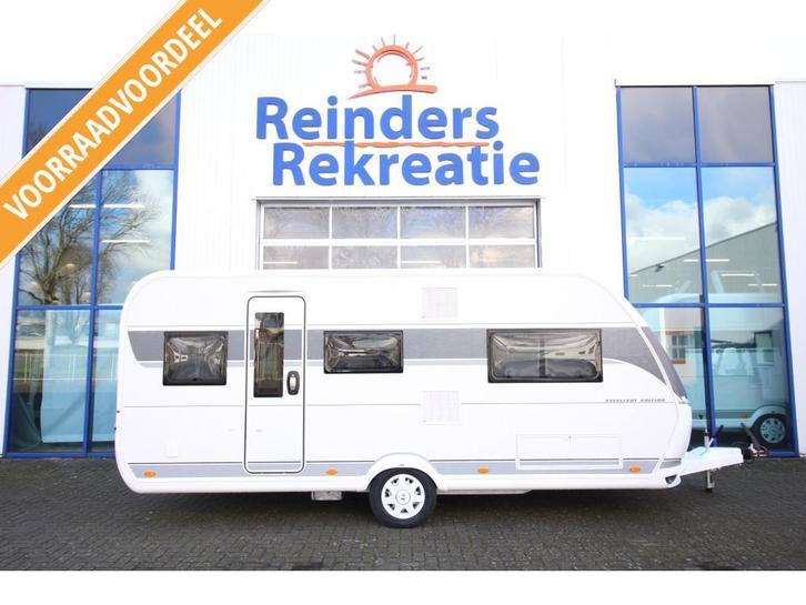 Hobby Excellent Edition 495 UL, Caravans en Kamperen, Caravans, Bedrijf, tot en met 4, 1000 - 1250 kg, Rondzit, Hobby, 2 aparte bedden