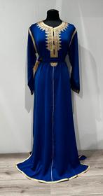 Prachtige blauwe kaftan met gouden details, Maat 38/40 (M), Overige typen, Blauw, Nieuw