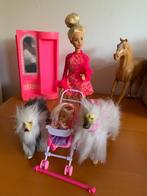 Barbie met kind en honden, Ophalen of Verzenden, Gebruikt, Barbie