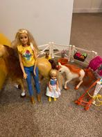 Barbie paard & pony (GLL70), Kinderen en Baby's, Speelgoed | Poppen, Ophalen of Verzenden, Zo goed als nieuw, Barbie