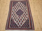 Vintage handgeweven perzische wollen kelim 162x112, Huis en Inrichting, Info@SlatsAntiek.nl, 100 tot 150 cm, Ophalen of Verzenden